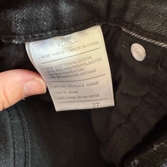 KanCan Distressed Black Jean Shorts - Picture 4 of 4